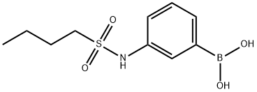 3-(Butylsulfonamido)phenylboronic acid Struktur