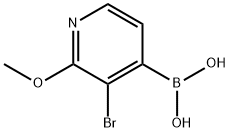 (3-Bromo-2-methoxypyridin-4-yl)boronic acid Struktur