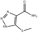 1H-1,2,3-Triazole-4-carboxamide,5-(methylthio)-(9CI) Struktur