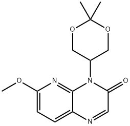 4-(2,2-Dimethyl-1,3-Dioxan-5-Yl)-6-Methoxypyrido[2,3-B]Pyrazin-3(4H)-One(WXC01734) Struktur