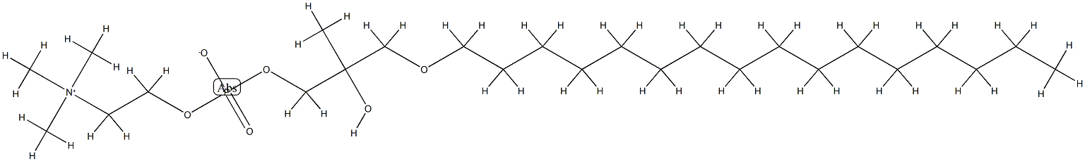 1-O-hexadecyl-2-C-methyl-3-phosphatidylcholine Struktur