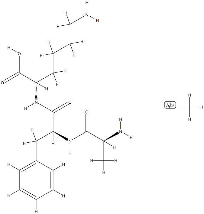 alanyl-phenylalanyl-lysine fluoromethane Struktur