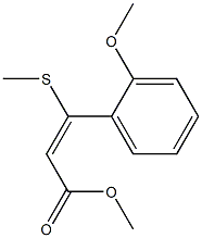 (E)-3-(Methylthio)propenoic acid 2-methoxybenzyl ester Struktur