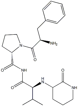 cyclo(ornithyl)phenylalanyl-prolyl-valine Struktur