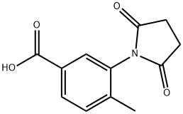 3-(2,5-dioxopyrrolidin-1-yl)-4-methylbenzoic acid Struktur