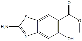 6-Benzothiazolecarboxylicacid,2-amino-5-hydroxy-,methylester(6CI) Struktur