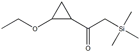 Ethanone,1-(2-ethoxycyclopropyl)-2-(trimethylsilyl)-(9CI) Struktur