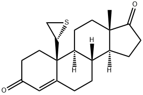 10-thiirane-4-estrene-3,17-dione Struktur