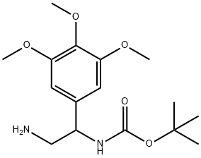 [2-Amino-1-(3,4,5-trimethoxy-phenyl)-ethyl]-carbamic acid tert-butyl ester Struktur