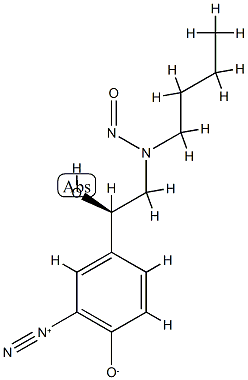 3-diazo-N-nitrosobamethan Struktur