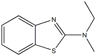 2-Benzothiazolamine,N-ethyl-N-methyl-(9CI) Struktur