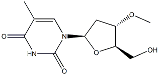 2',3'-dideoxy-3'-O-methylthymidine Struktur