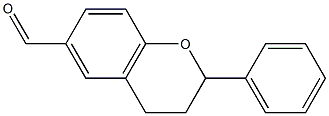 2H-1-Benzopyran-6-carboxaldehyde,3,4-dihydro-2-phenyl-(9CI) Struktur