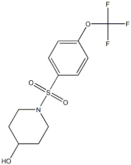 1-(4-(TrifluoroMethoxy)phenylsulfonyl)piperidin-4-ol Struktur