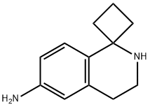 3,4-DIHYDRO-2H-SPIRO[CYCLOBUTANE-1,1-ISOQUINOLIN]-6-AMINE Structure