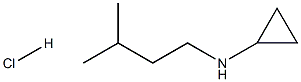 N-(3-methylbutyl)cyclopropanamine hydrochloride Struktur