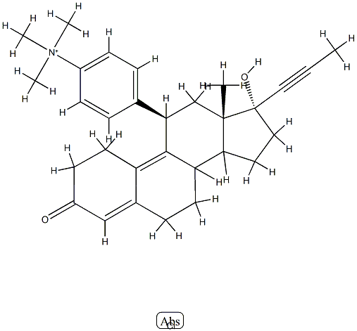 mifepristone methochloride Struktur