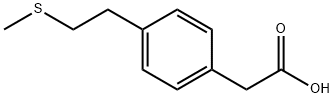 2-(4-(2-(methylthio)ethyl)phenyl)acetic acid Struktur