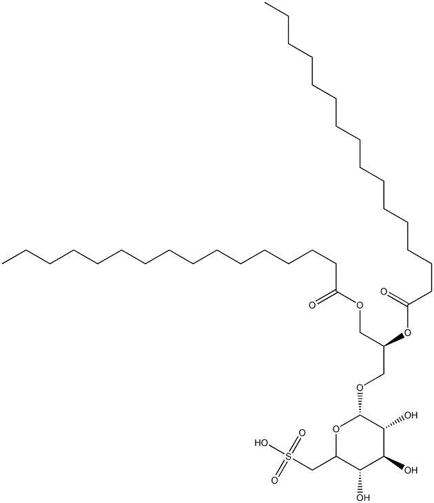 sulfoquinovosyl dipalmitoyl glyceride Struktur