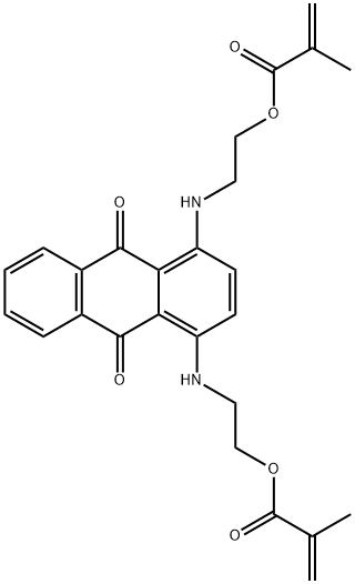 1,4-BIS((2-HYDROXYETHYL)AMINO)-9,10-ANTHRACENEDIONEBIS(2-PROPENOIC)ESTER Struktur