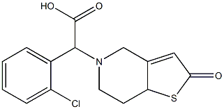 α-(2-Chlorophenyl)-2,6,7,7a-tetrahydro-2-oxothieno[3,2-c]pyridine-5(4H)-acetic Acid Struktur