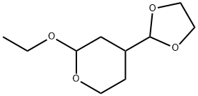 2H-Pyran,4-(1,3-dioxolan-2-yl)-2-ethoxytetrahydro-(9CI) Struktur