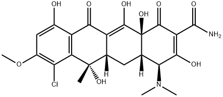 8-methoxychlortetracycline Struktur