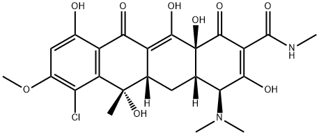 2'-N-methyl-8-methoxychlortetracycline Struktur