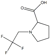 1-(2,2,2-trifluoroethyl)pyrrolidine-2-carboxylic acid Struktur