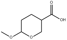 2H-Pyran-3-carboxylicacid,tetrahydro-6-methoxy-(9CI) Struktur