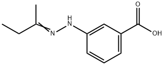 Benzoic acid, m-hydrazino-, hydrazone with 2-butanone (6CI) Struktur