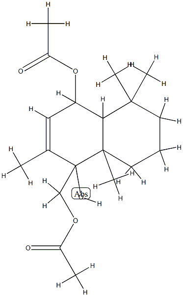 6,11-Di-O-acetylalbrassitriol Struktur