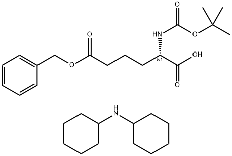 N-Boc-S-2-Aminoadipic acid 6-(phenylmethyl) ester DCHA Struktur