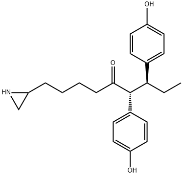 ketononestrol aziridine Struktur