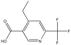 4-Ethyl-6-trifluoromethyl-nicotinic acid Struktur