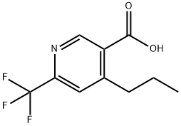 4-Propyl-6-trifluoromethyl-nicotinic acid Struktur