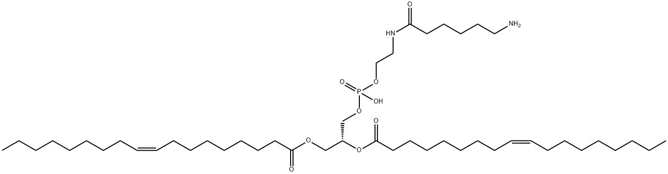 1,2-dioleoyl-sn-glycero-3-phosphoethanolaMine-N-(hexanoylaMine) Struktur