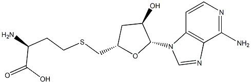 S-3'-deoxy-3-deazaadenosylhomocysteine Struktur