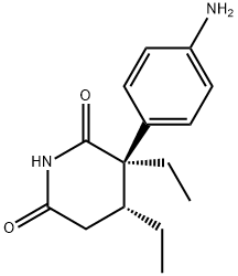 4-ethylaminoglutethimide Struktur