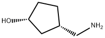 (1R,3S)-3-Aminomethyl-cyclopentanol Struktur