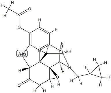 Naltrexone 3-acetate Struktur