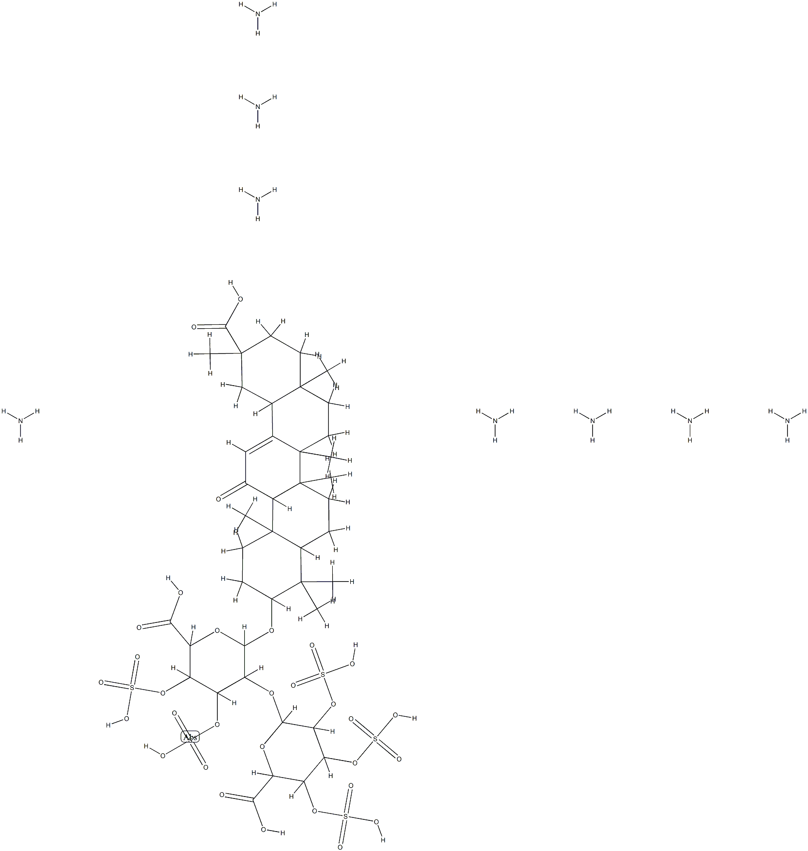 glycyrrhizin sulfate Struktur