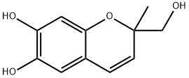 2H-1-Benzopyran-6,7-diol,2-(hydroxymethyl)-2-methyl-(9CI) Struktur