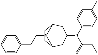 8-(2-phenethyl)-8-azabicyclo(3.2.1)octane-3-(4-methylpropionanilide) Struktur