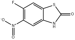 2(3H)-Benzothiazolone,6-fluoro-5-nitro-(9CI) Struktur