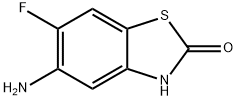 2(3H)-Benzothiazolone,5-amino-6-fluoro-(9CI) Struktur