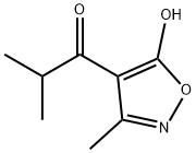 1-Propanone,1-(5-hydroxy-3-methyl-4-isoxazolyl)-2-methyl-(9CI) Struktur