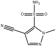 1H-Pyrazole-5-sulfonamide,4-cyano-1-methyl-(9CI) Struktur