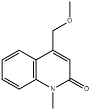 2(1H)-Quinolinone,4-(methoxymethyl)-1-methyl-(9CI) Struktur