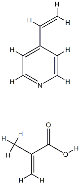 2-Propenoic acid, 2-methyl-, C9-18-alkyl esters, polymers with 4-vinylpyridine Struktur